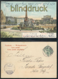 Leipzig farb-AK Augustusplatz 1904 (d7899)