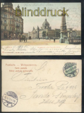 Leipzig farb-AK Reichsgericht und Carl Tauchnitz-Brcke 1905 (d7902)