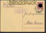 dt. Reich GSK P 299 I Landpoststempel Gombeth (23434)