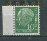 Bund Mi #  183 x W DZ postfrisch Heuss I Druckerzeichen 3 (27451)