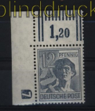 all. Besetzung Mi # 947 DZ 7 Druckerzeichen negativ postfisch (29139)