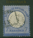 dt. Reich Mi #  26  gestempelt 7 Kreuzer großer Schild (31739)