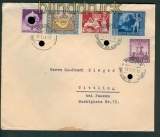 dt. Reich Mi # 820 II mit Zusatzfrankatur Fernbrief Mnchen 1943