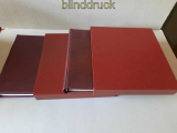 Lindner-T Vordrucke Berlin 1948 bis 1990 in 2 roten Ringbinder mit Kasset(54310)