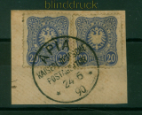 Samoa Mi # V 42 c und V 42 c D gestempelt Briefstck gepr Jschke-Lantelme(53829