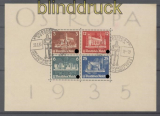dt. Reich Mi # Block  3 Ostropa-Block gestempelt Sonderstempel (46226)